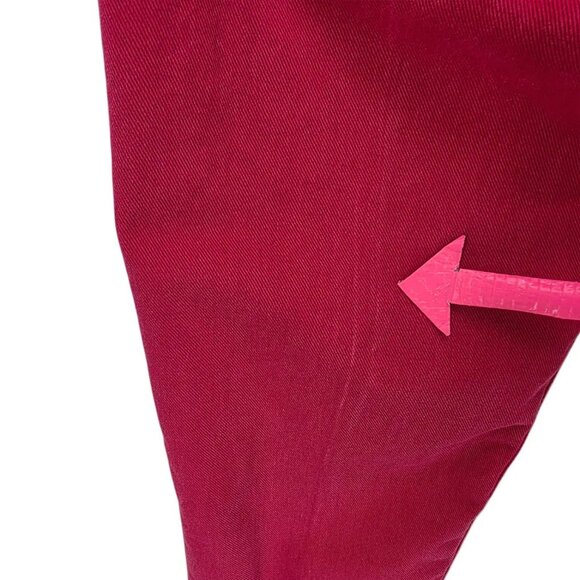 Vintage Guess Womens 31 Jeans High Rise Red Denim Barrel Mom Made In USA 1990s - Picture 7 of 12